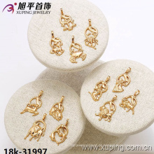 31997 Xuping moda jóias banhado a ouro Doze constelações pingente